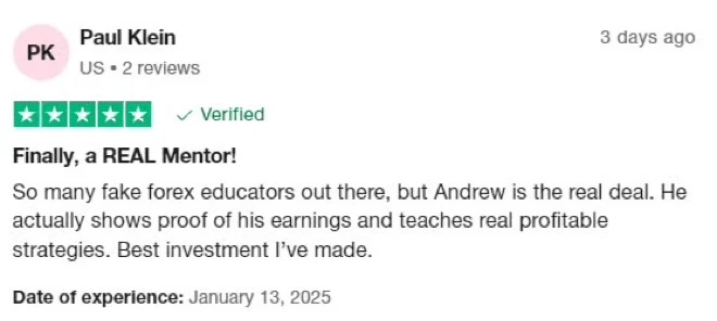 Trustpilot review — Finally, a REAL Mentor, by Paul Klein