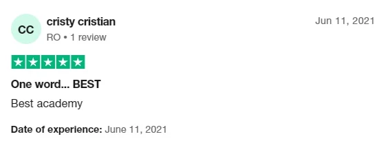 Trustpilot review — One word… BEST, by cristy cristian